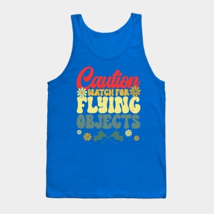 Winter Color Guard Caution Watch For Flying Objects Tank Top